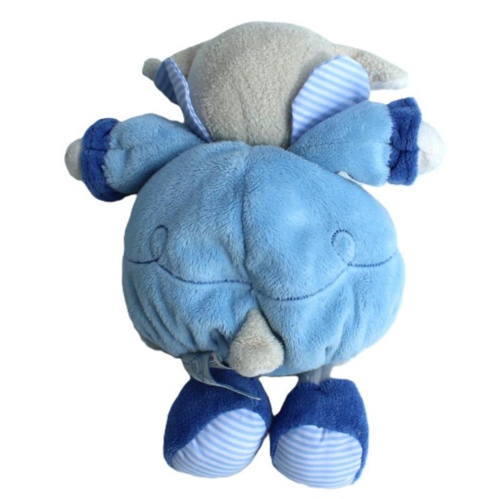 vue de dos de la peluche agneau Doudou et compagnie