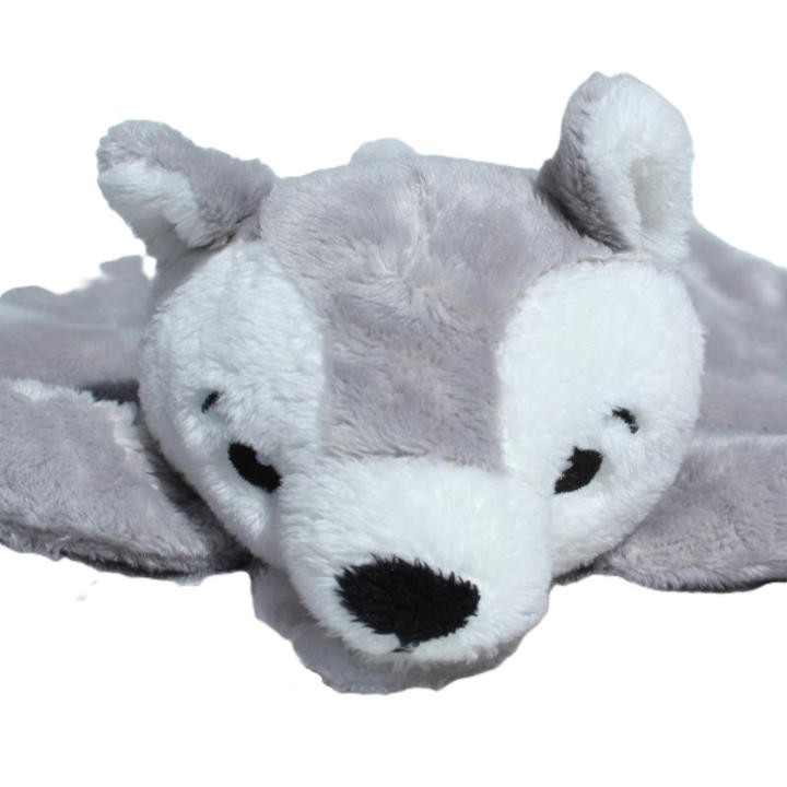 doudou plat chien husky Petjesworld, gros plan