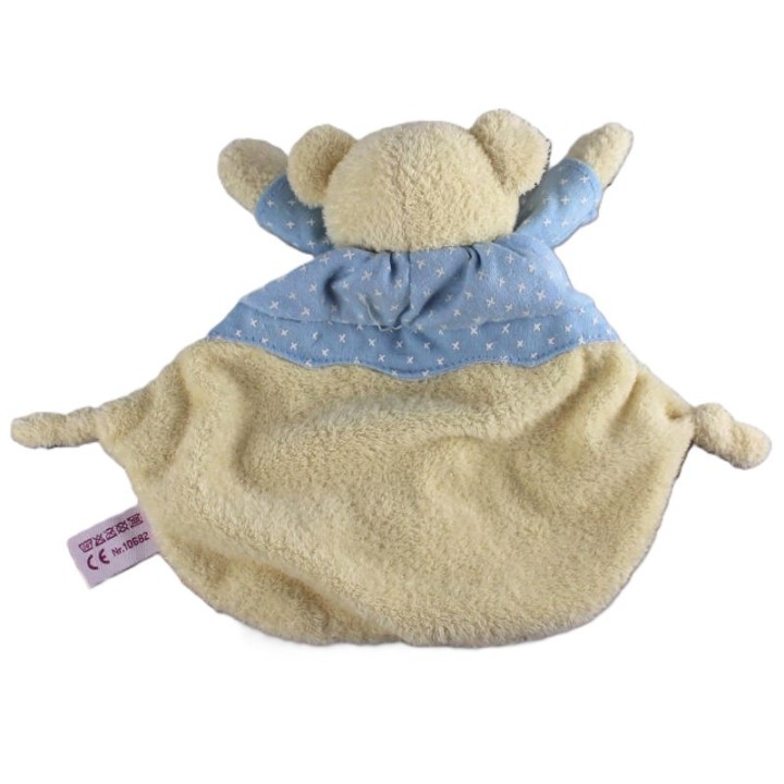 Doudou plat ourson, Pommette, vue-arrière