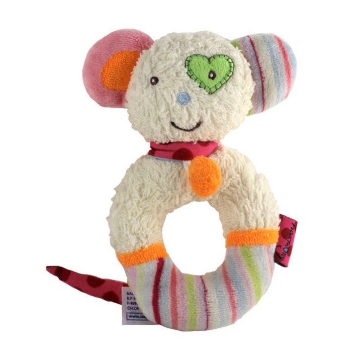 Hochet anneau souris Babysun vue de dos