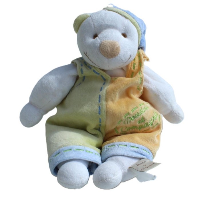 Peluche ours Fripon, Doudou et Compagnie, assis