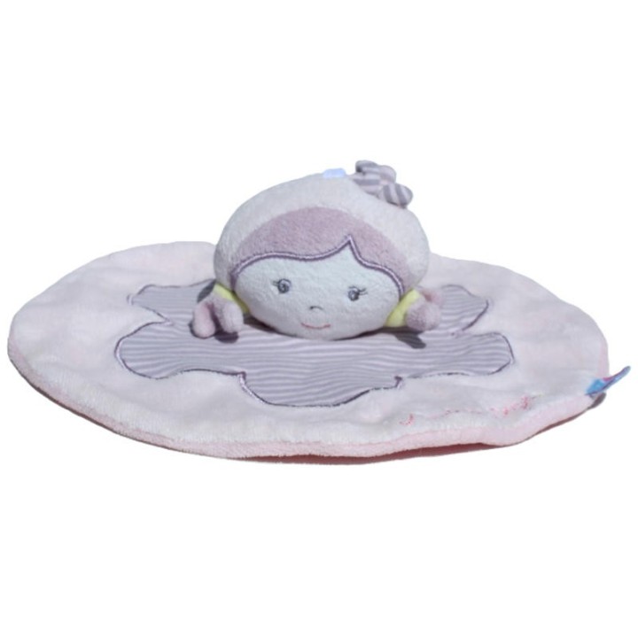 Doudou rond poupée Sucre d'orge