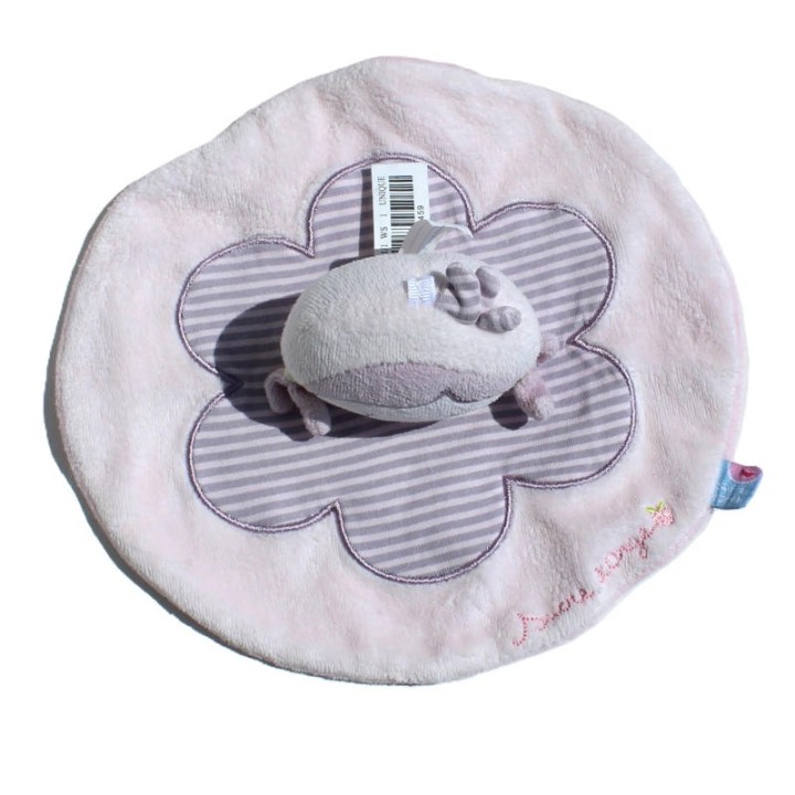 doudou rond poupée sucre d'orge vue de dessus