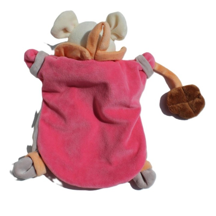 doudou marionnette souris, Baby Nat', vue arrière