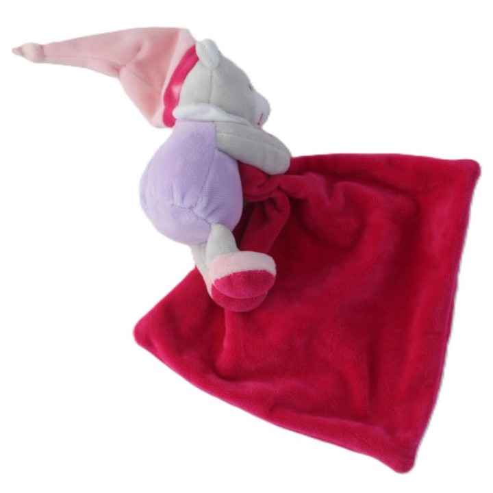 Doudou mouchoir ours bonnet de nuit, Baby Nat, vue arrière