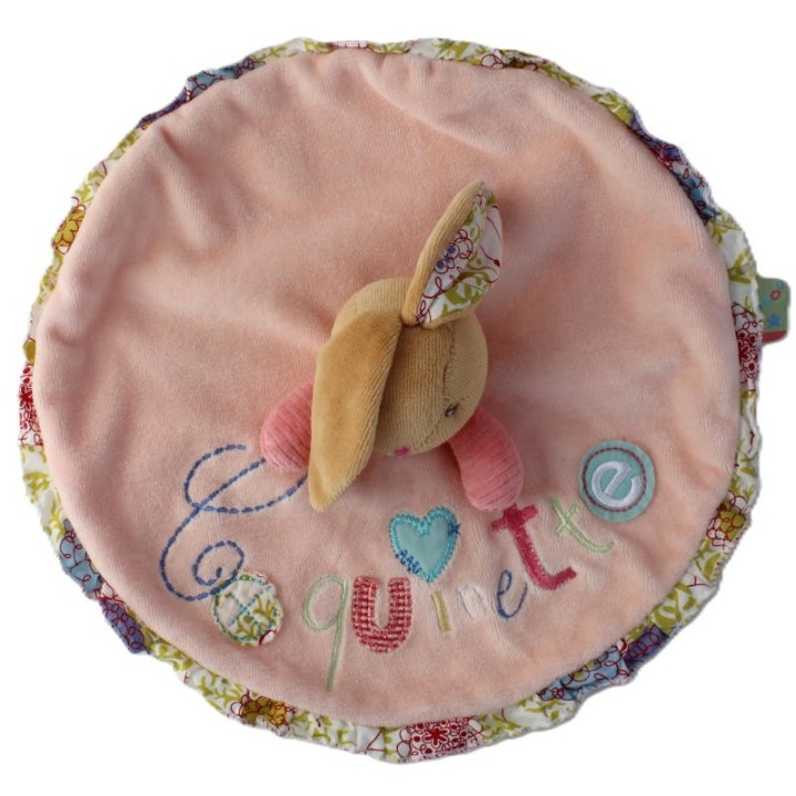 Doudou rond lapin coquinette  rose pêche - Kaloo
