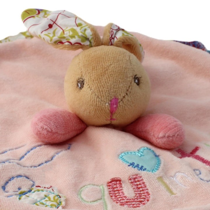 Doudou rond lapin coquinette  rose pêche - Kaloo