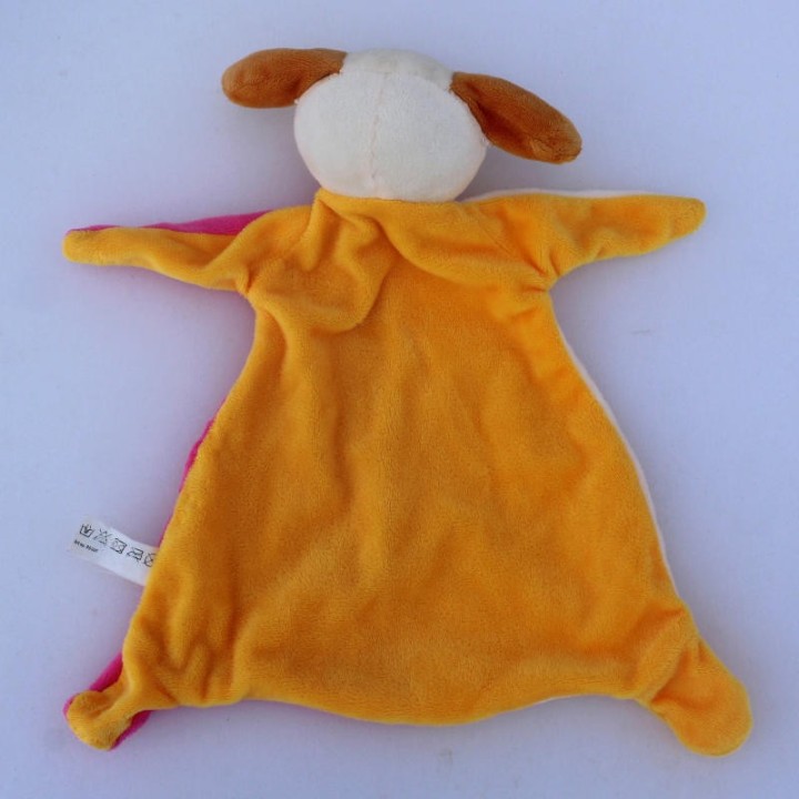 doudou plat chien Toi Toys , vue arrière