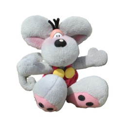 Peluche Diddl salopette rose