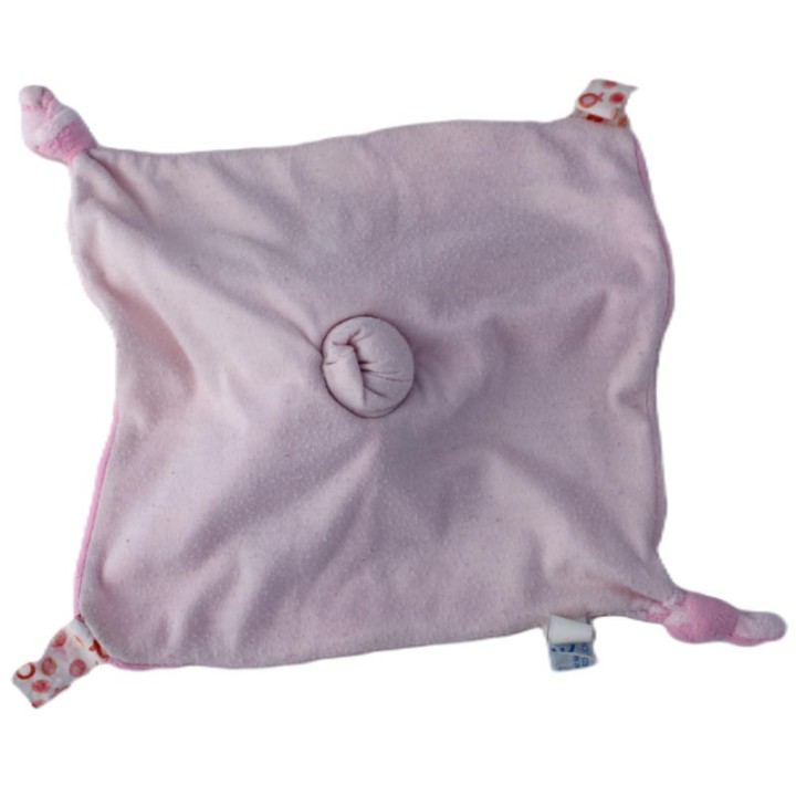doudou plat chat rose, Gipsy, vue de dessous