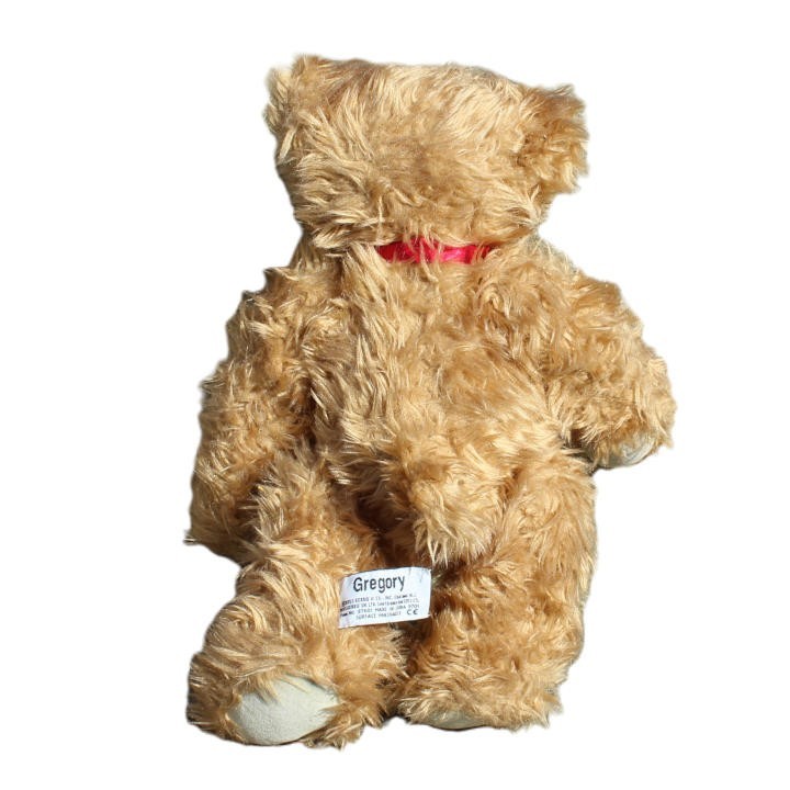 Peluche ours Gregory vintage, vue de dos